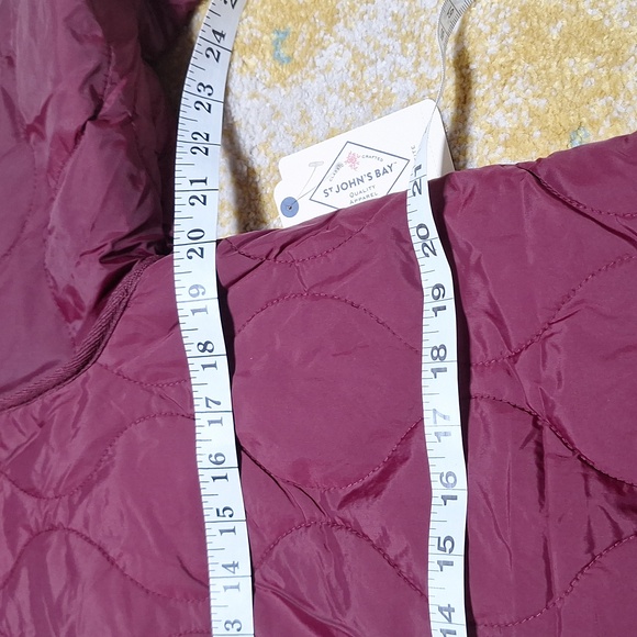 NWT St John's Bay PS deep ruby all weather coat - Picture 7 of 11